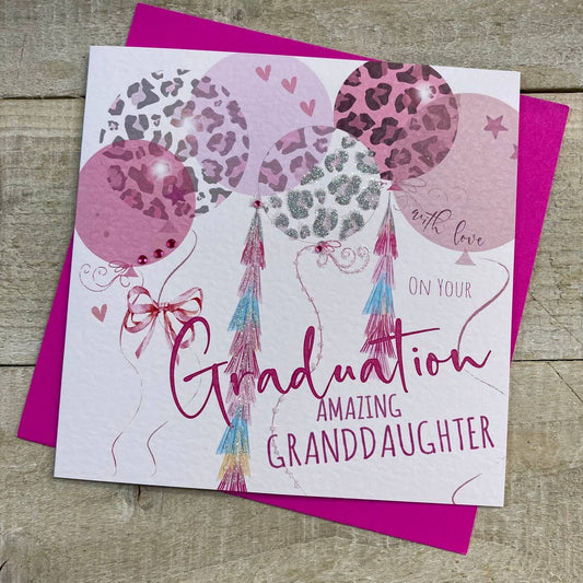 Granddaughter Granduation - Leopard Print Balloons (S330-GD)