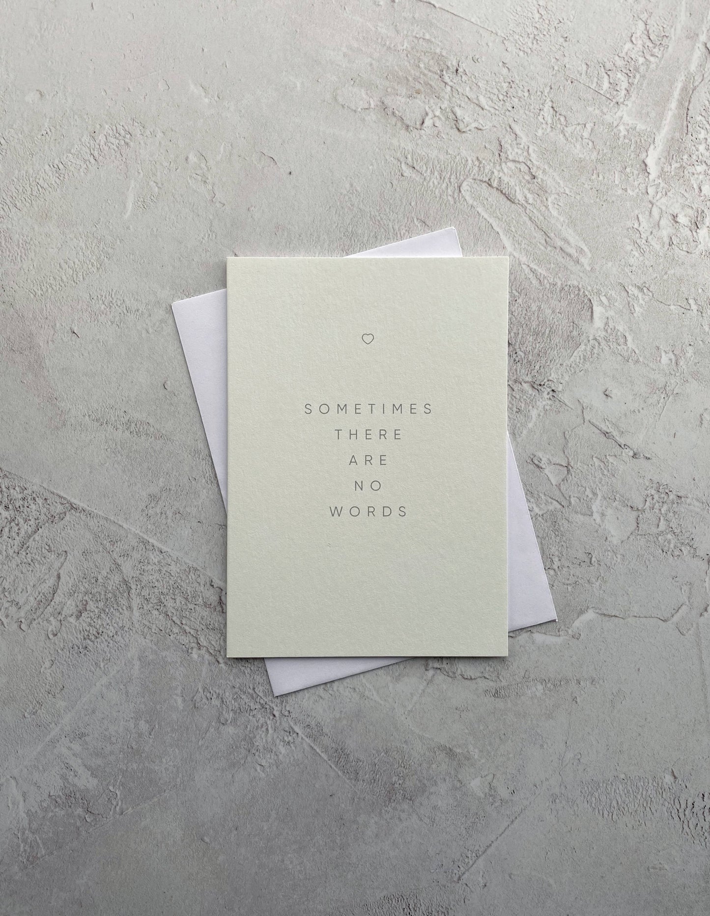 'Sometimes There Are No Words' Sympathy Card