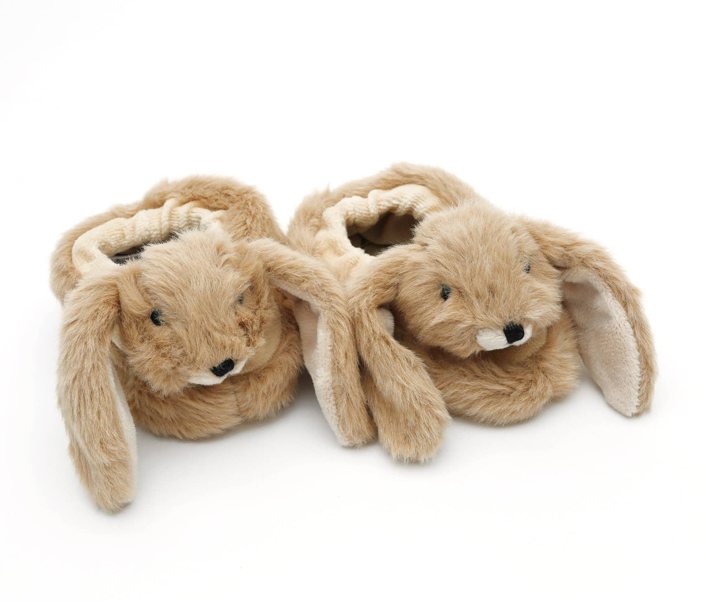 Bunny Baby Soft Slippers – Brown, 0-6 Months