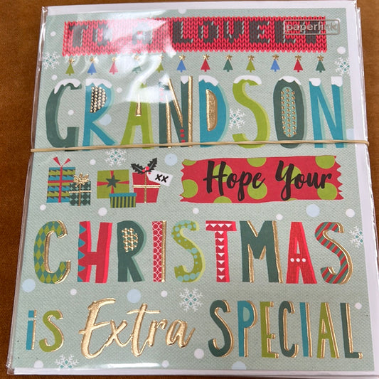 Grandson Christmas Card - Paperlink