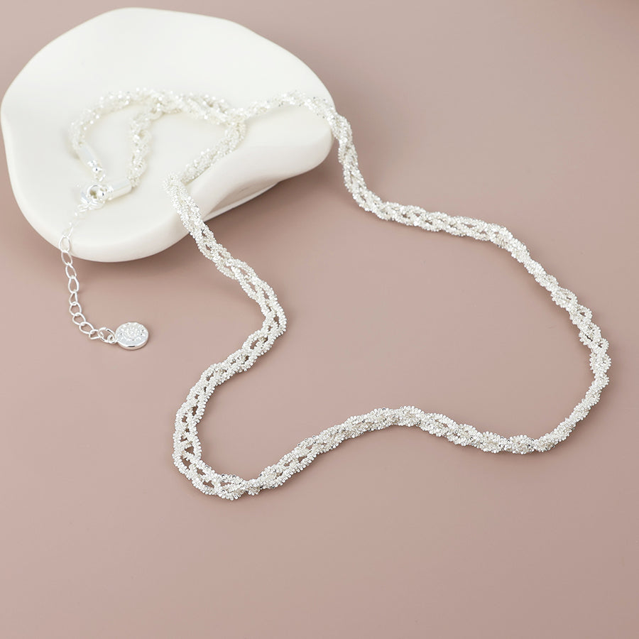 Willow silver plated margarita chain necklace
