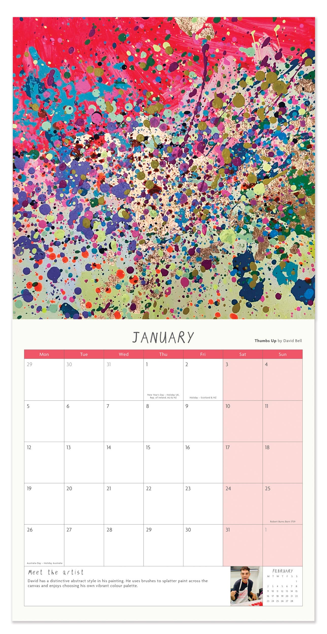 2026 Arthouse Unlimited Square Calendar