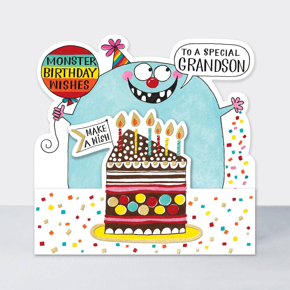 Grandson Birthday card - Rachel Ellen