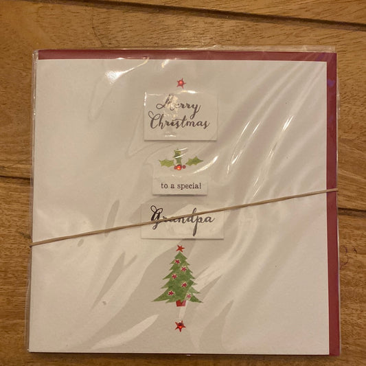 Grandpa Christmas Card - Blue eyed sun