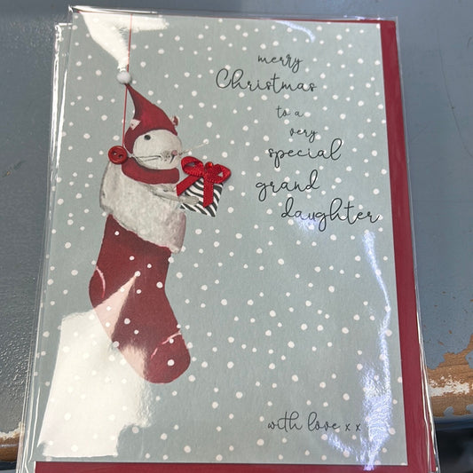 Granddaughter Christmas Card - Cinnamon Aitch