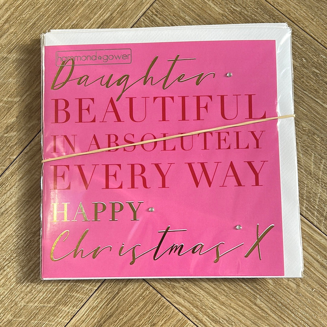 Daughter Christmas Card - HG