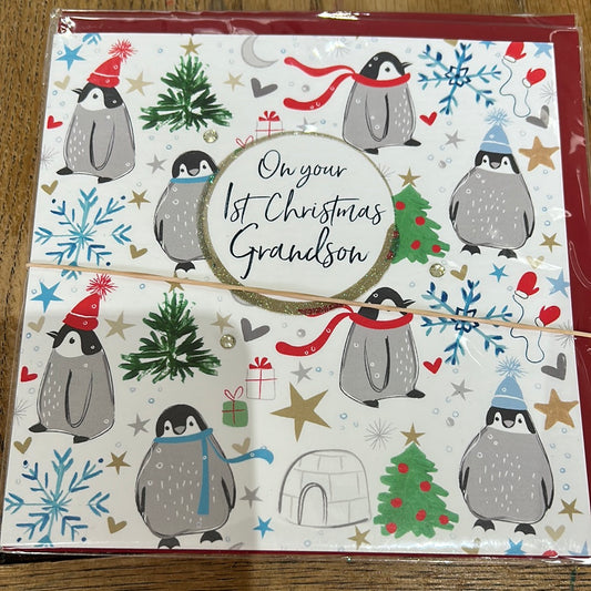 Grandson 1st Christmas Card - Katie Phythian