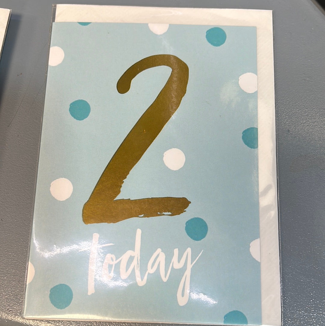 2nd Birthday Card - H&G