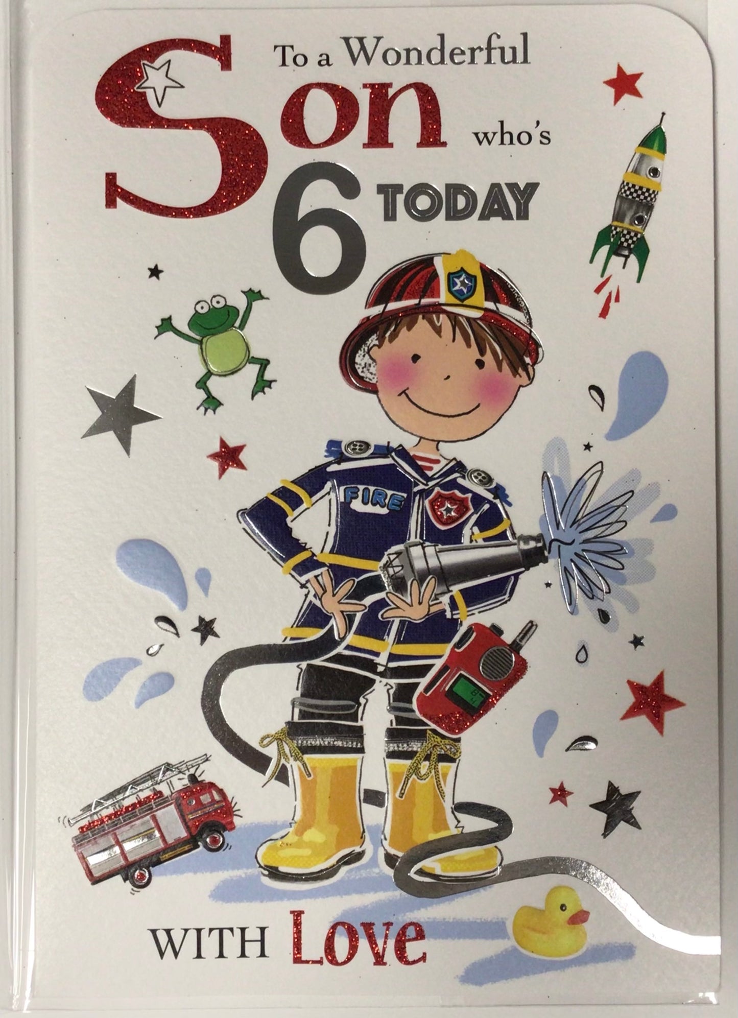 Son Birthday Card Age 6 - Jonny Javelin