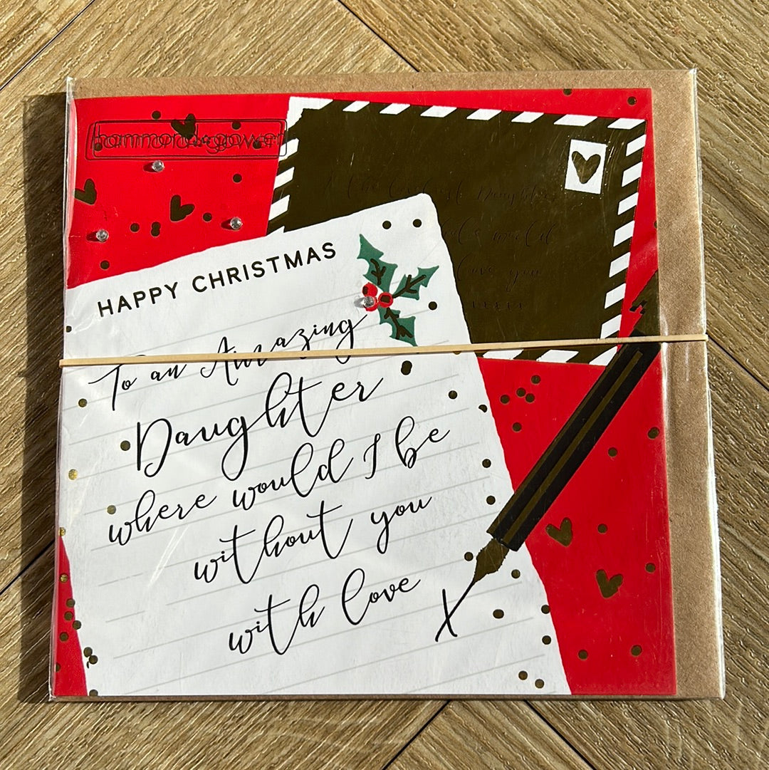 Daughter Christmas Card - HG