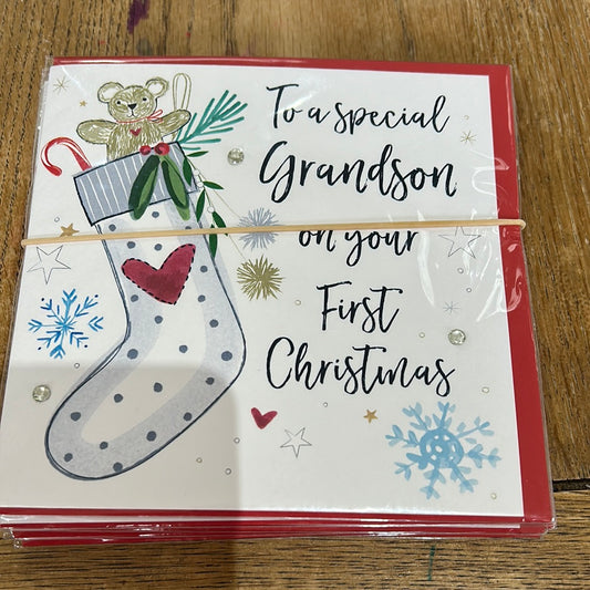 Grandson 1st Christmas Card - Katie Phythian