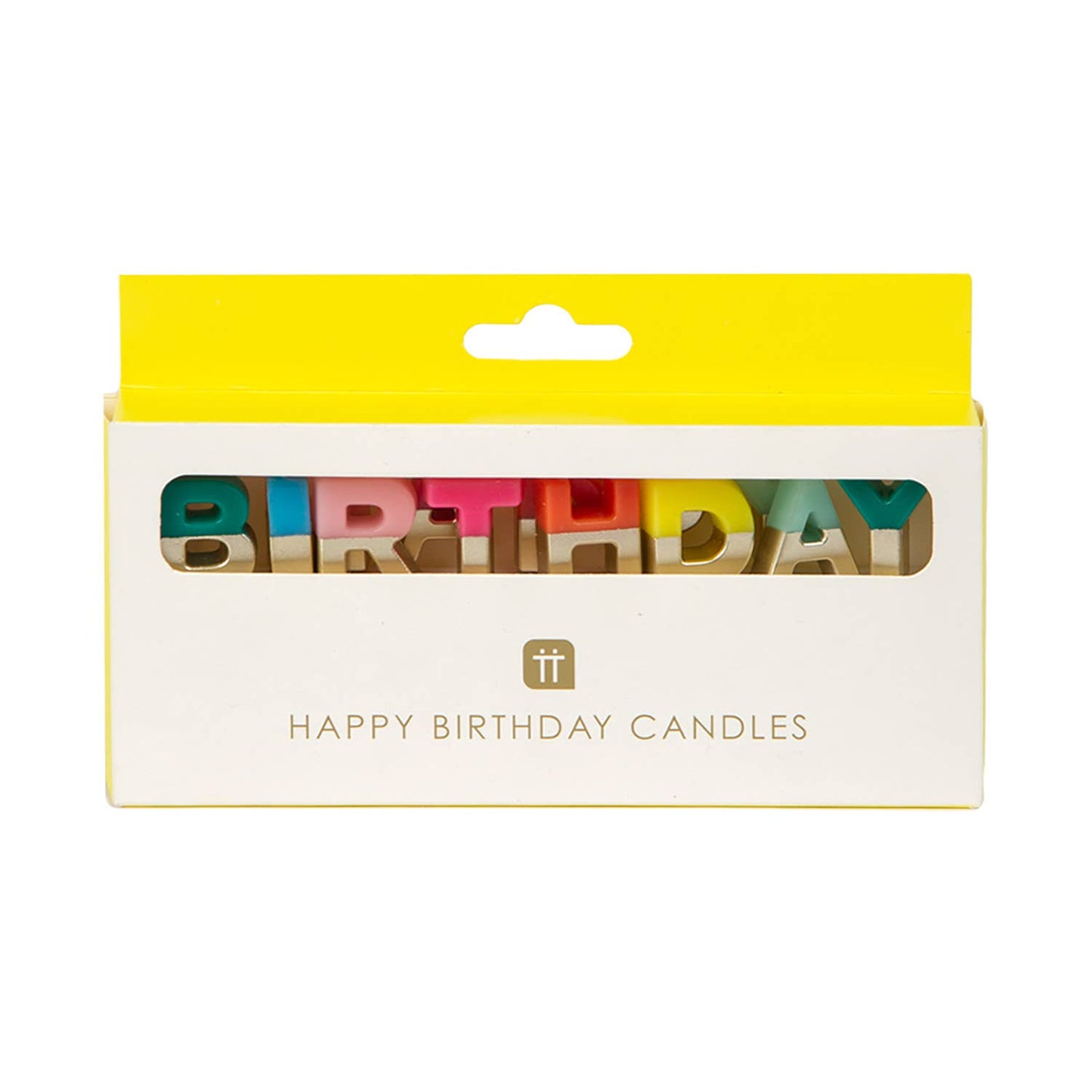 Rainbow 'Happy Birthday' Letter Candles