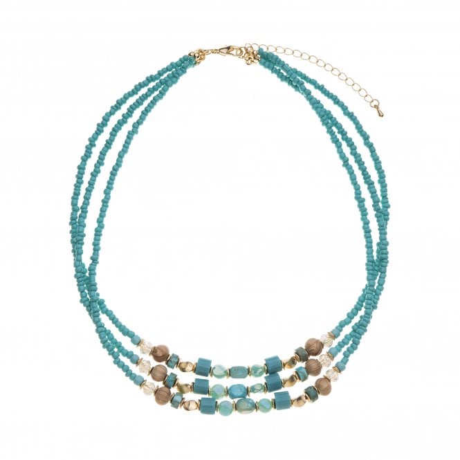 Park Lane Blue Bead Necklace