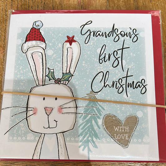 Grandson 1st Christmas Card - Tracey Russell