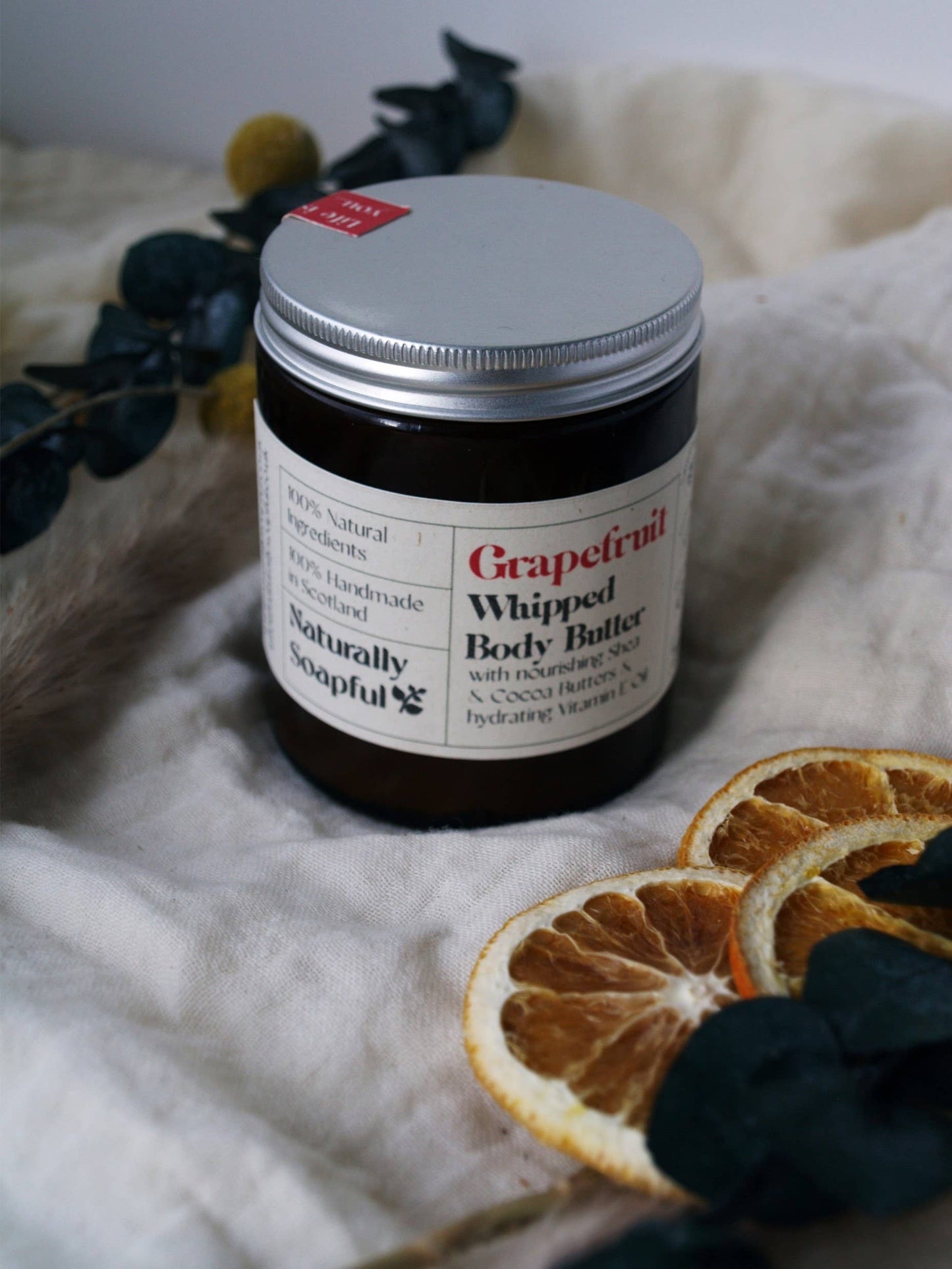 Grapefruit Whipped Body Butter, 100% Natural Ingredients, 30m