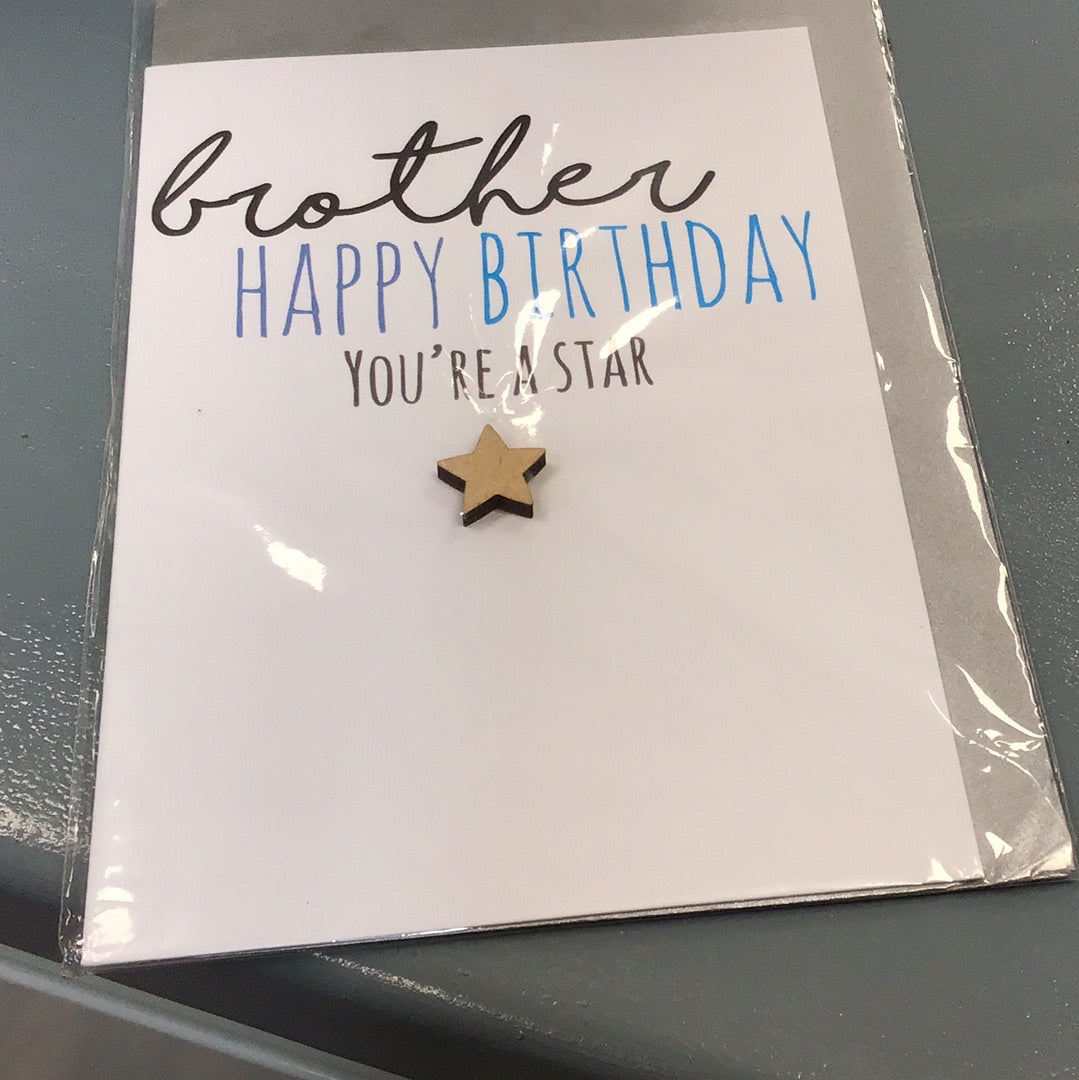 Brother birthday card Tracey russell