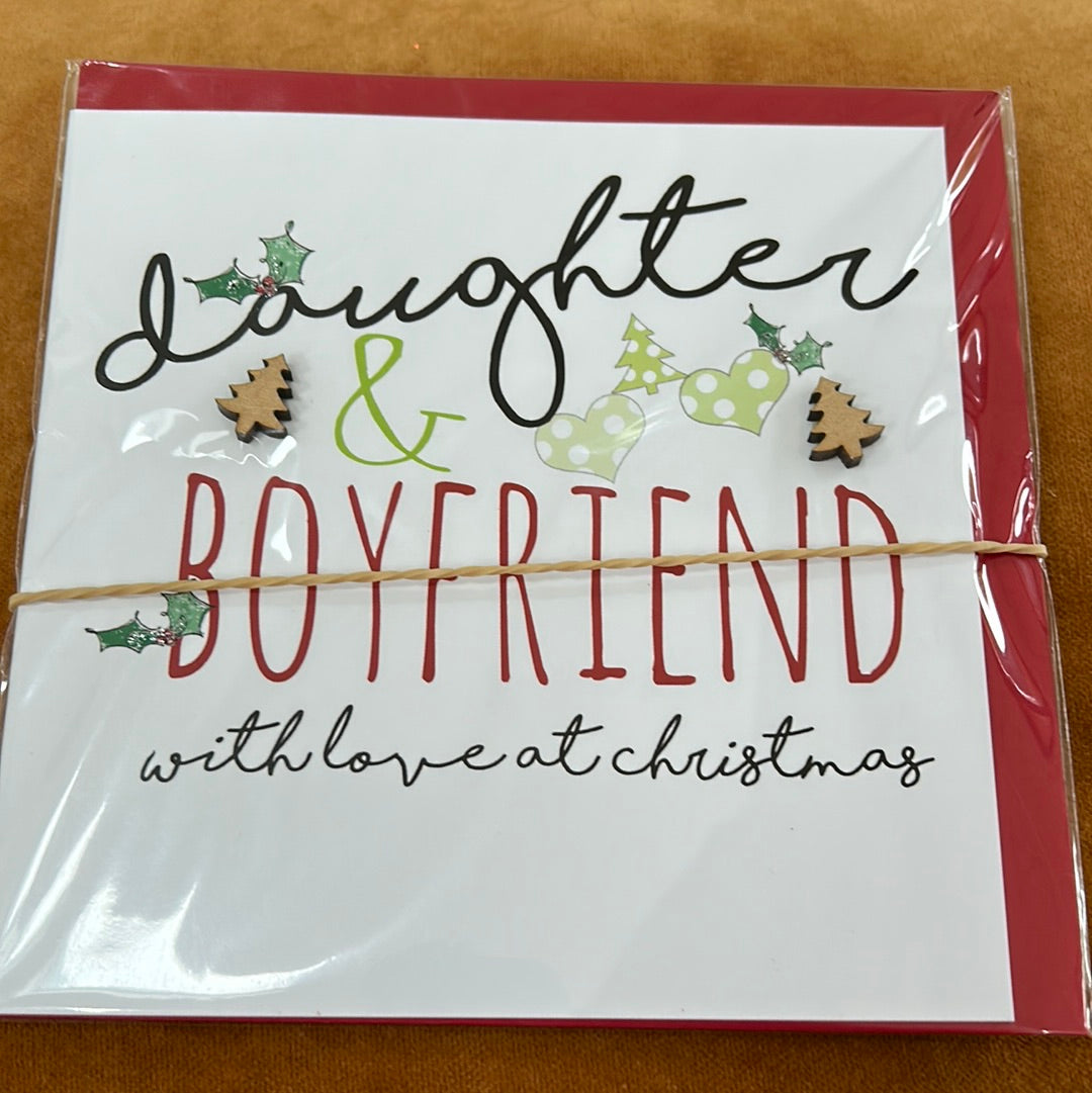 Daughter & Boyfriend Christmas Card - Tracey Russell