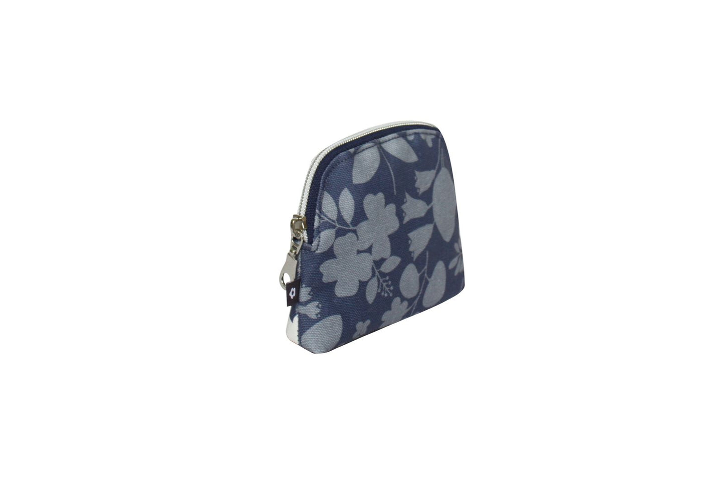 Earth Squared Oil Cloth Coin Purse - Blue Flower