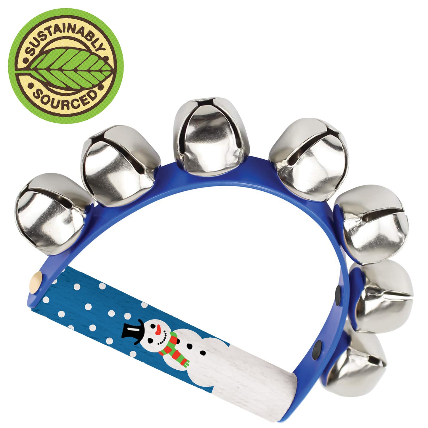 Christmas Wooden Hand Jingle Bells