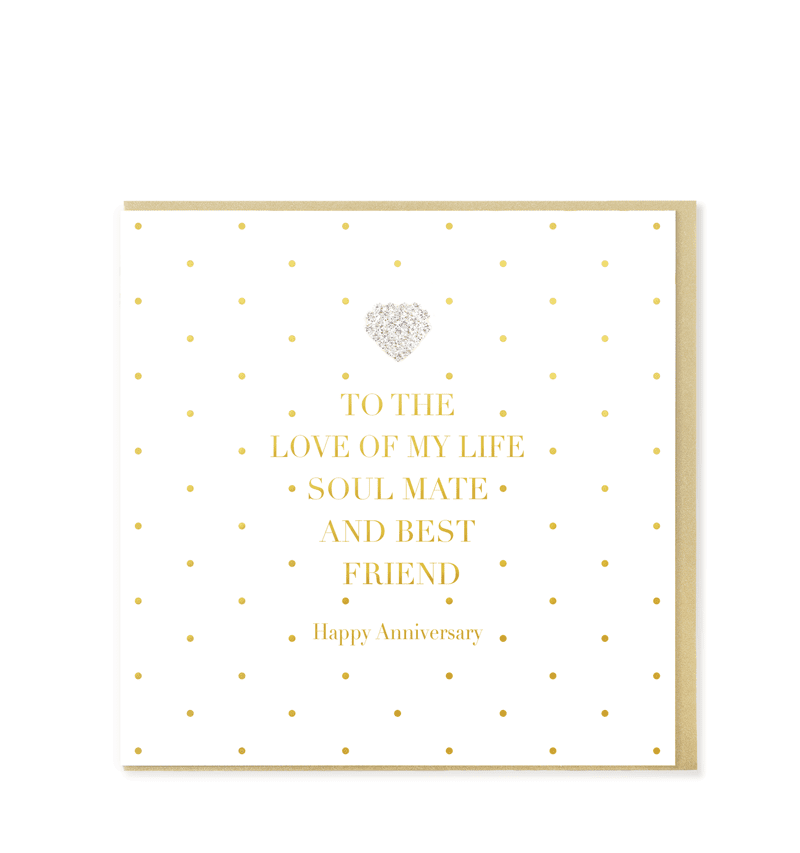 To The Love Of My Life Happy Anniversary, Greetings Card