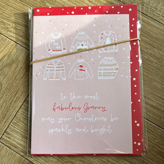 Granny Christmas Card - Dandelion