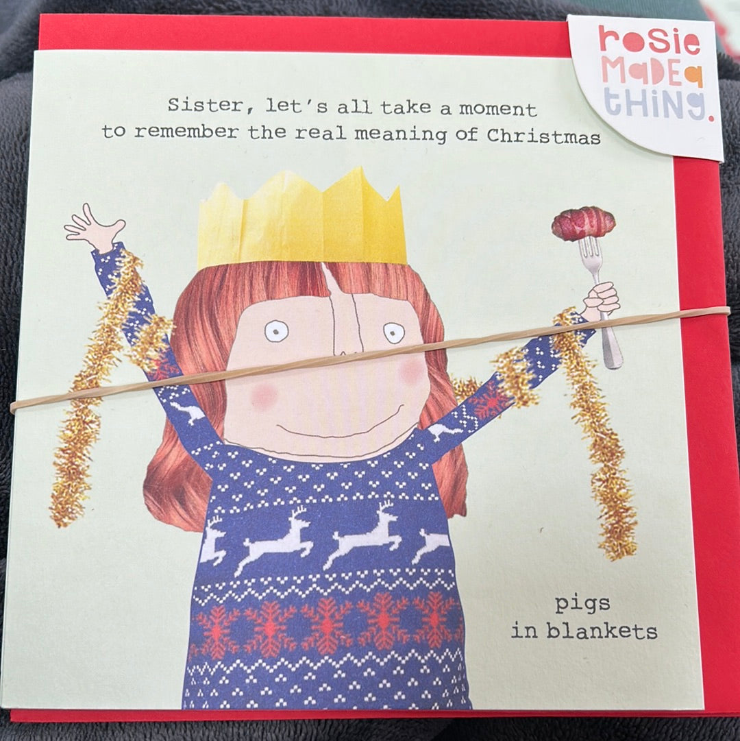 Sister Christmas Card - Rosie