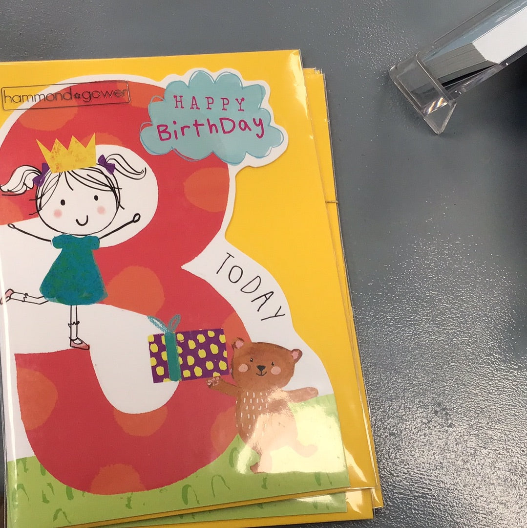 3rd Birthday Card - HG
