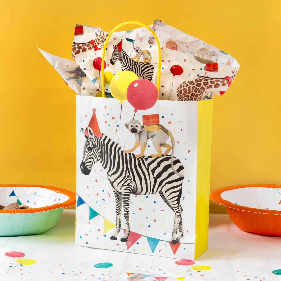 Safari Animal Birthday Recyclable Tissue Paper | 4 Sheets |
