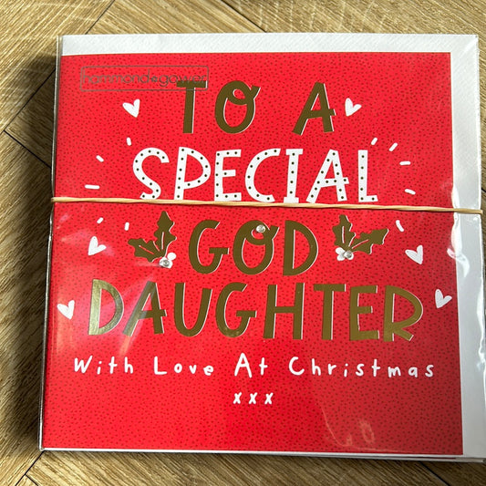 God Daughter Christmas Card - HG
