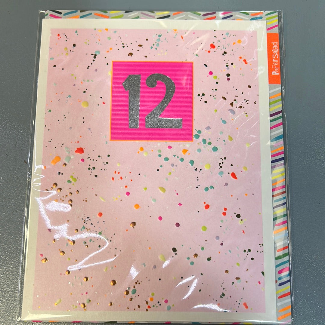 12 Birthday Card - Papersalad