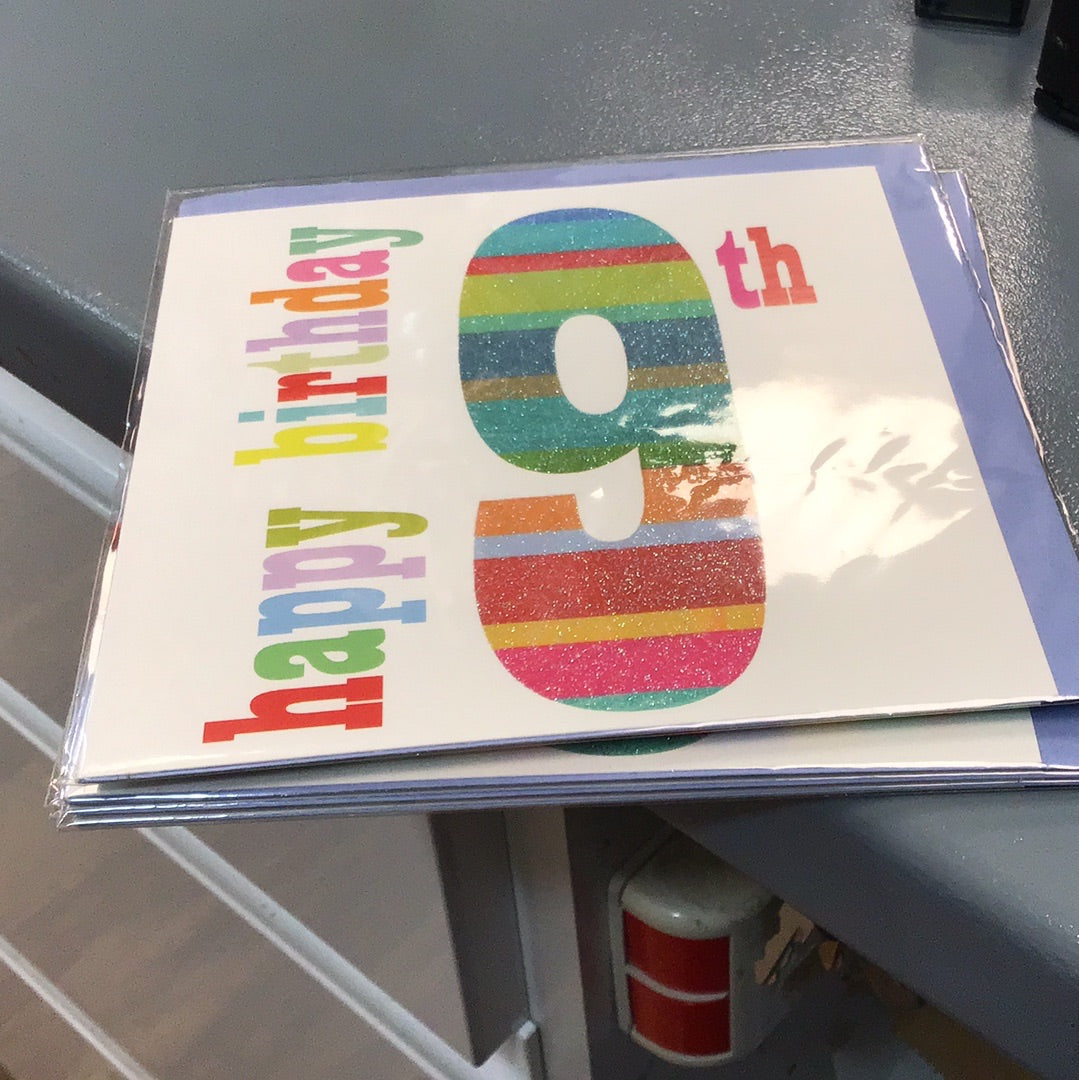 9th birthday card Kali Stileman