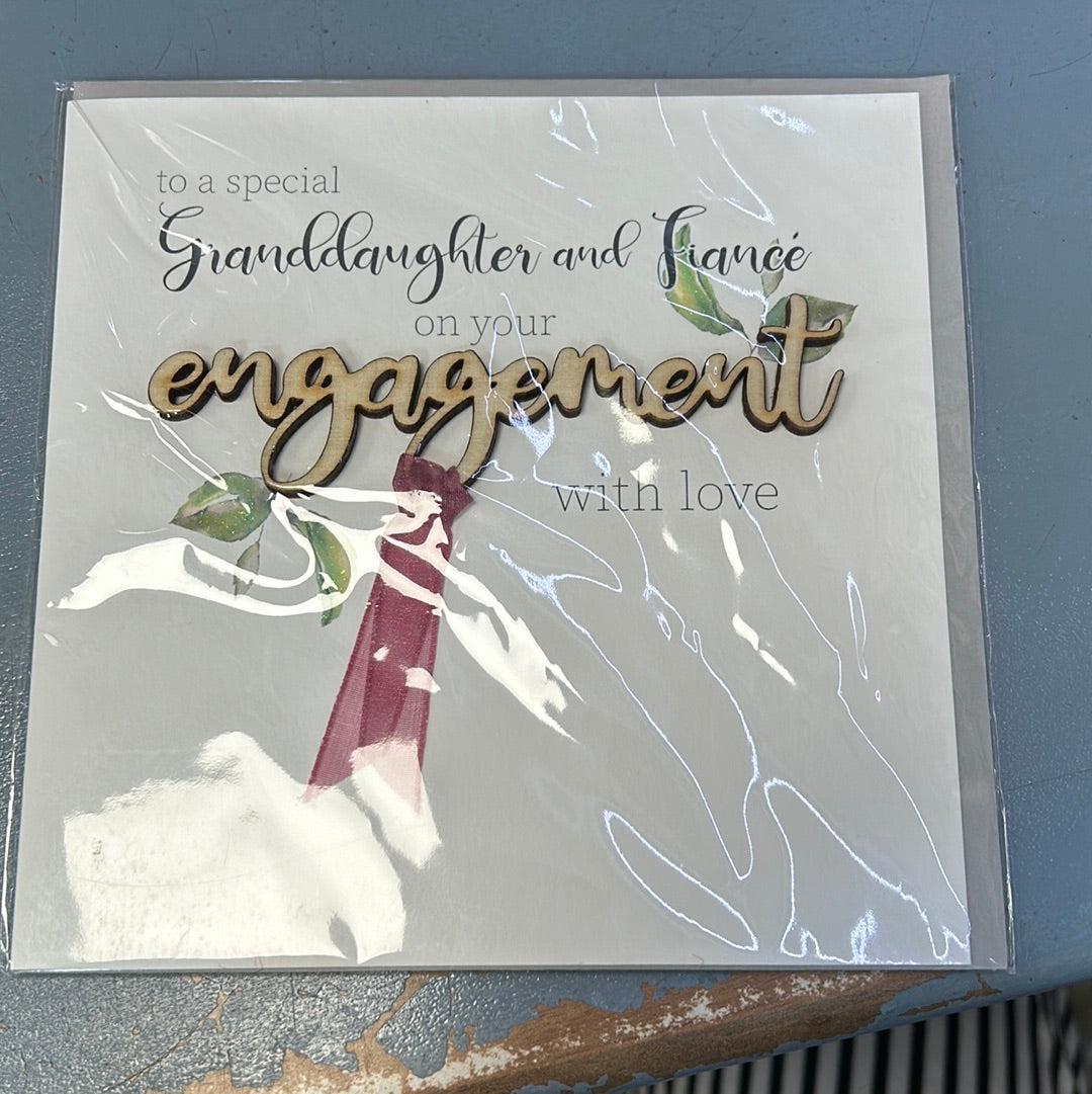 Granddaughter & Fiancé Engagement Card - TR