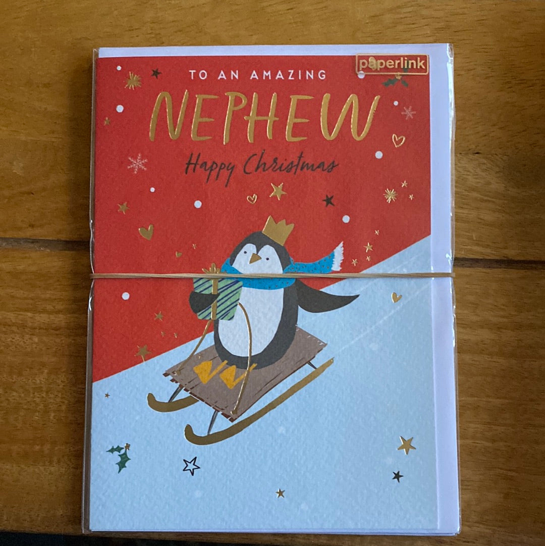Nephew Christmas Card - Paperlink