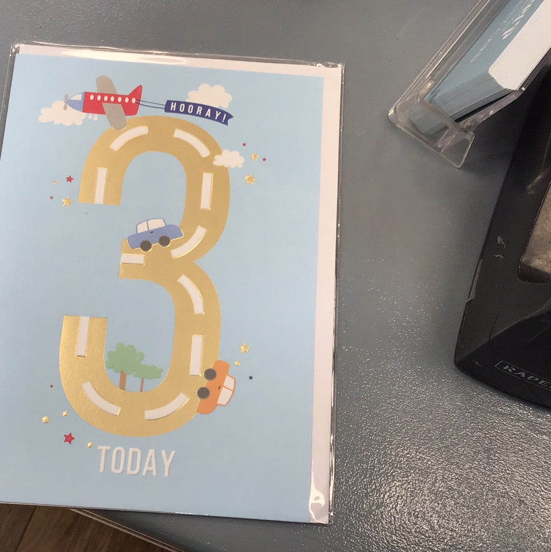 3rd Birthday Card - Paperlink - Apollo