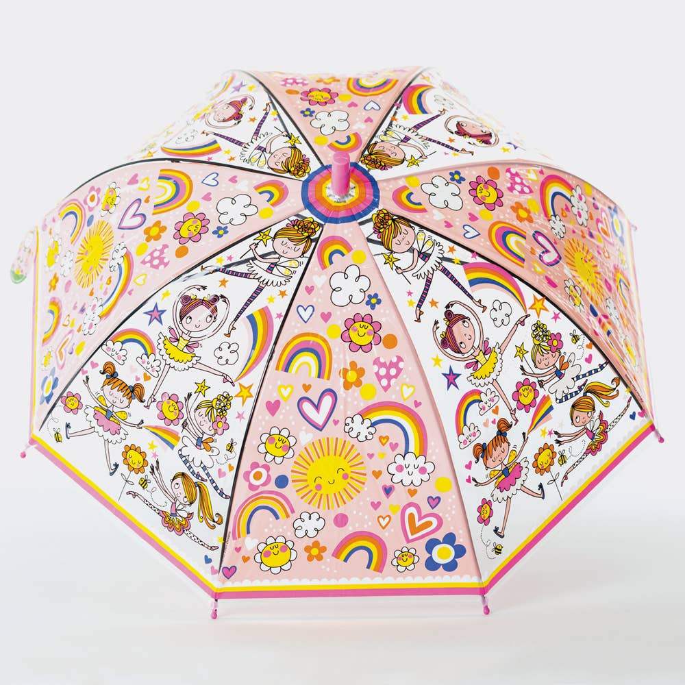 Fairy Ballerina & Rainbow Children's Umbrella – Cute & Colourful Kids' Brolly