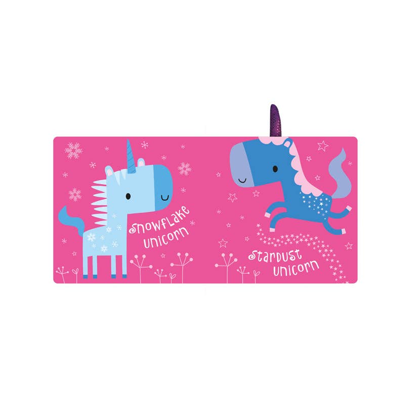 Sensory Snuggables Unicorn Fun - Touch & Feel Baby Book with Pram Attachment