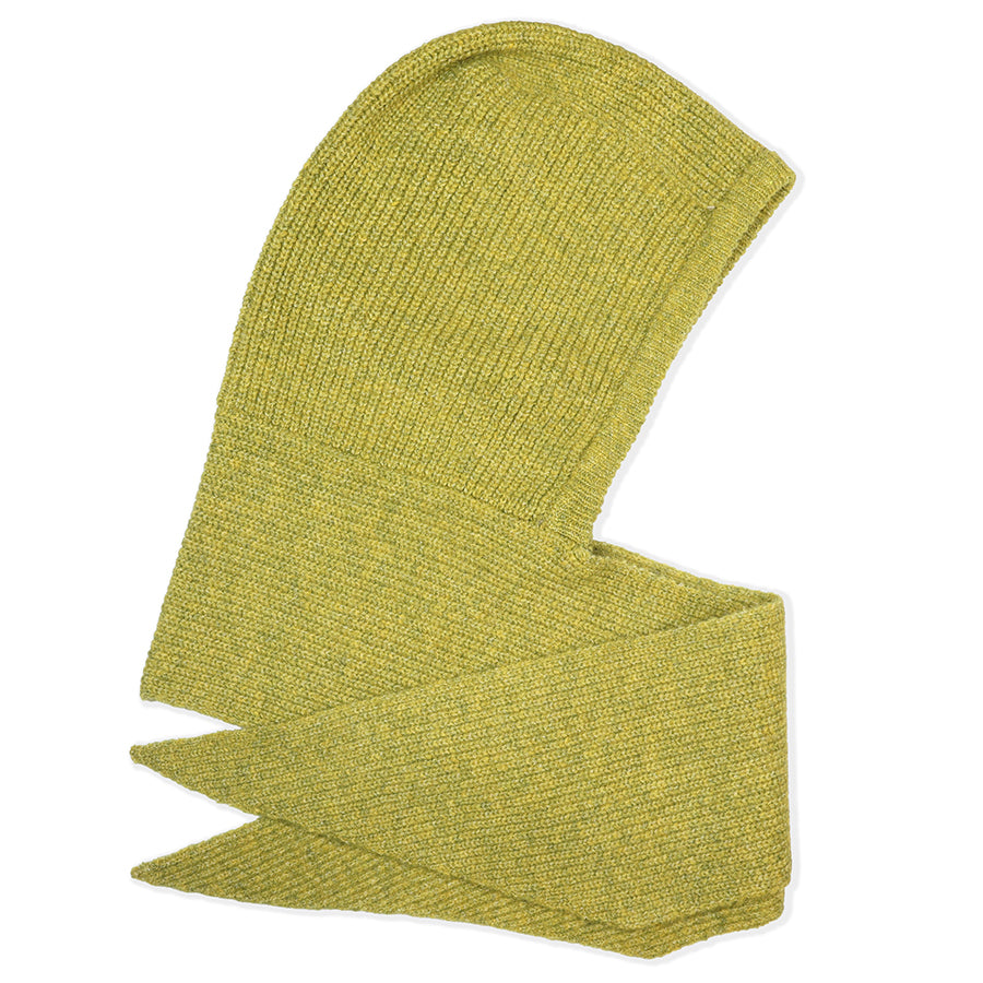 Hermione chartreuse cosy hood/bonnet