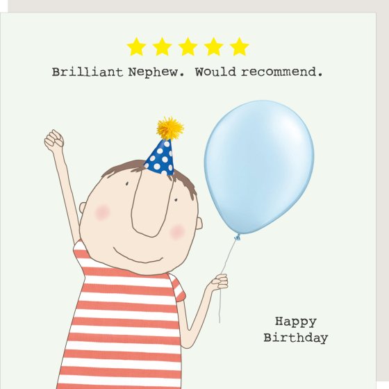 Nephew Birthday Card - Rosie Made A Thing