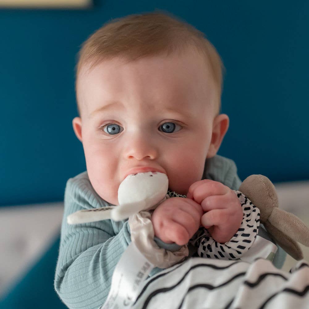 Baby Bunny Wrist Rattles – Sensory Soft Toy Set
