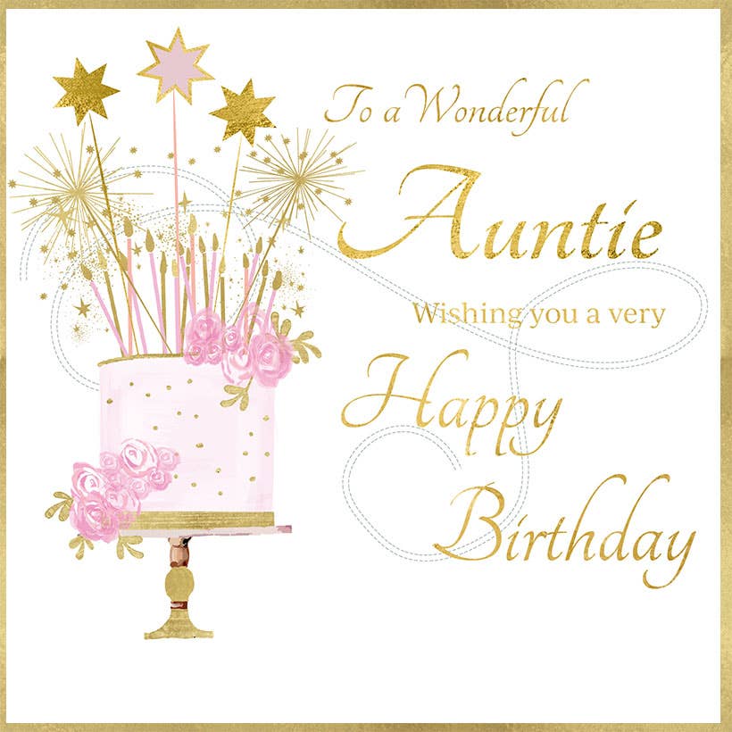 New England Small Happy Birthday Auntie