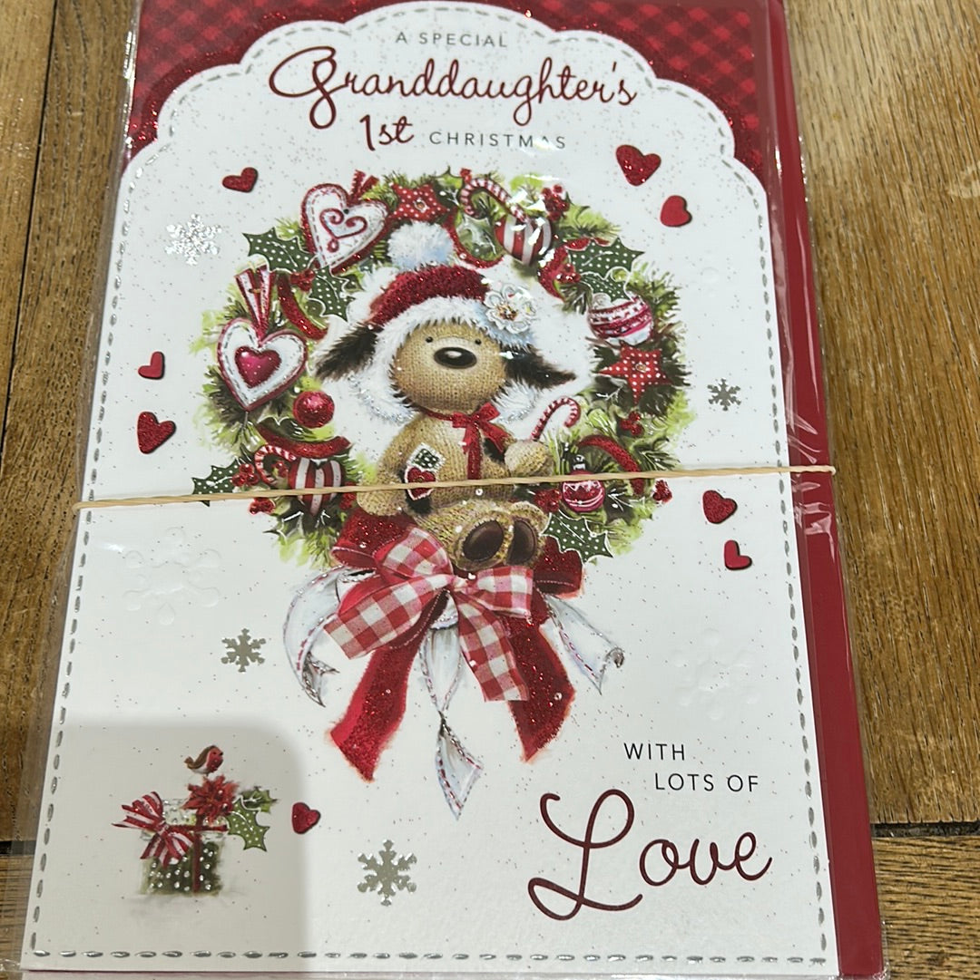 Granddaughter 1st Christmas Card - Javelin