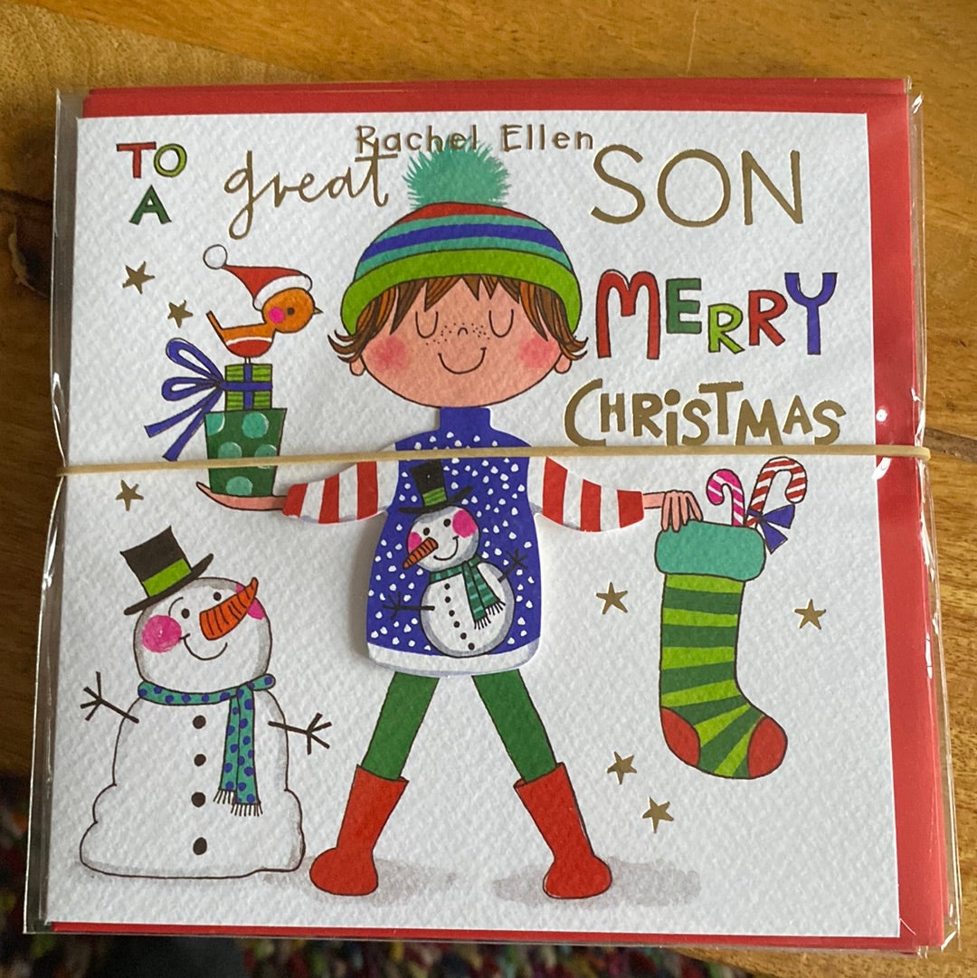 Son Christmas Card - Rachel Ellen