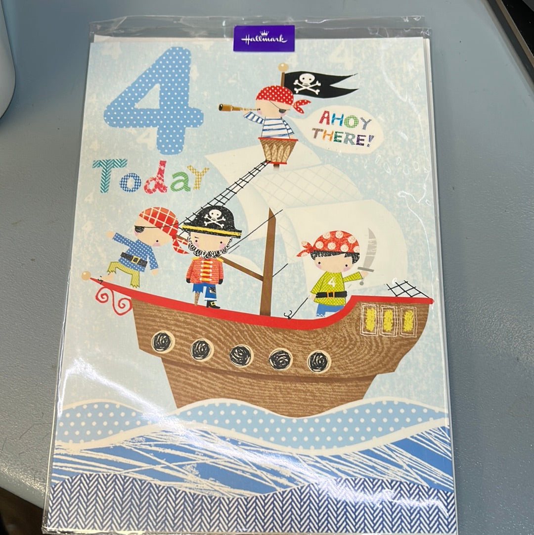 4th Birthday Card - Hallmark