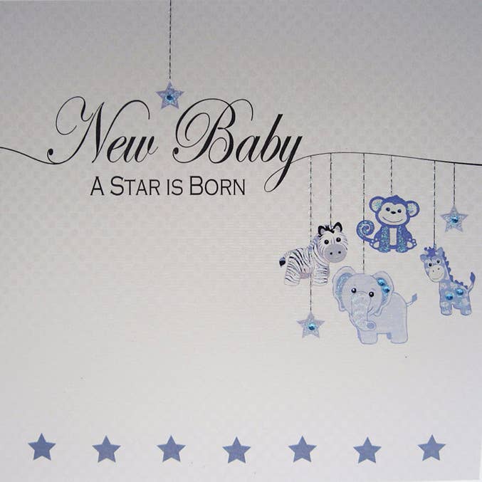 New Baby Blue Card
