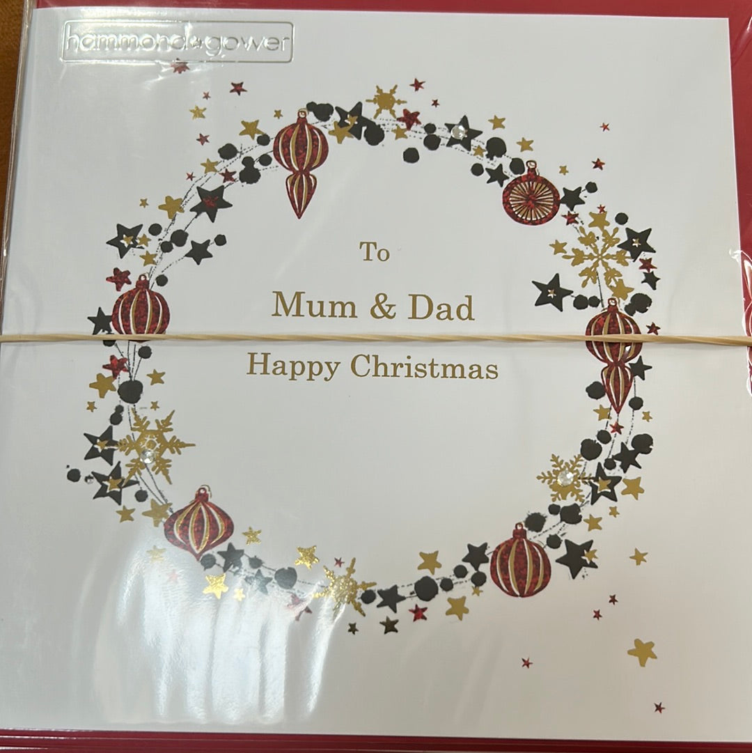 Mum & Dad Christmas Card - H&G