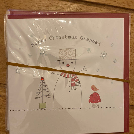 Grandad Christmas Card - Blue eyed sun