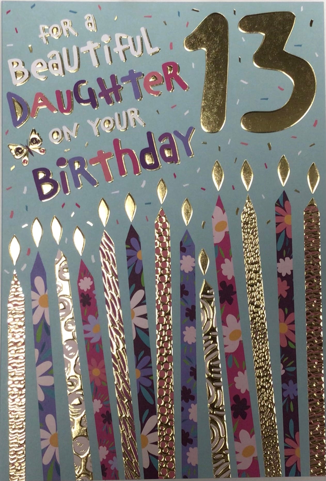 Daughter 13th Birthday Card - Words 'n' Wishes