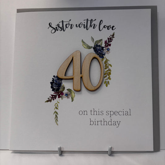 40 sister card Tracey Russel