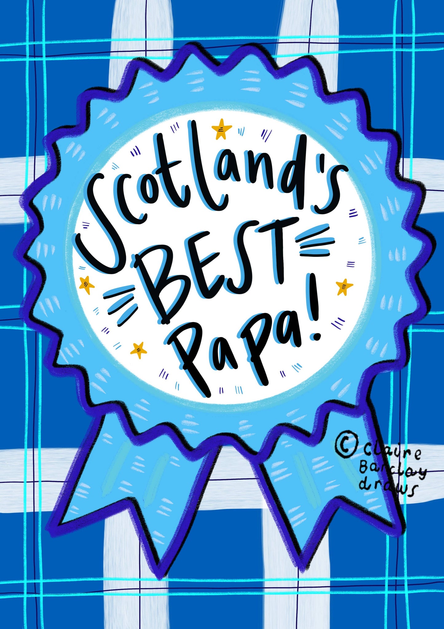 Scotland’s BEST Papa! Scottish Grandpa Card - Grandfather