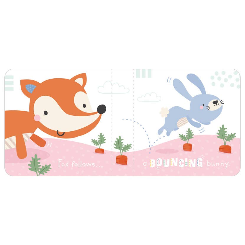 Snuggables Medium Plush Fox with Cloth Book – Sensory Plush Toy & Interactive Book Set for Babies